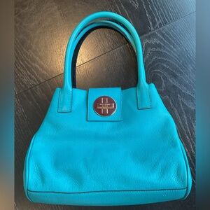 Kate Spade Turquoise Blue Leather Handbag